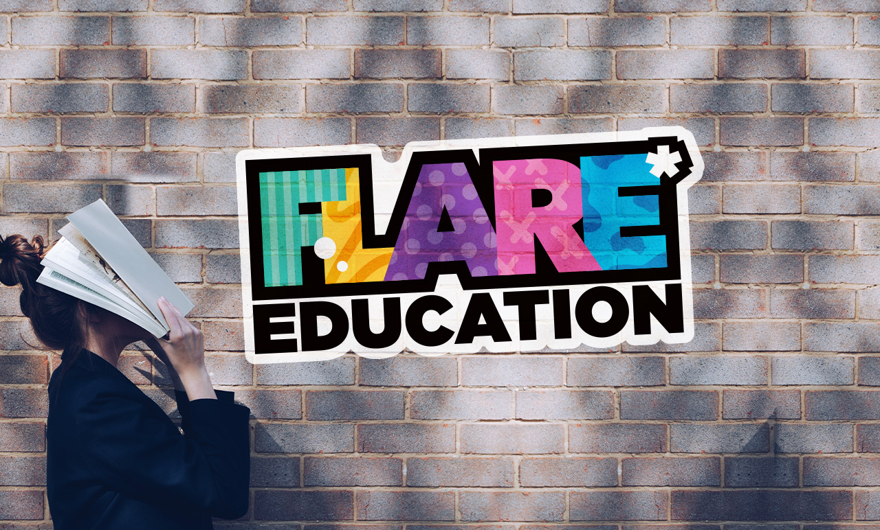Branding work for Flare Education - Identity